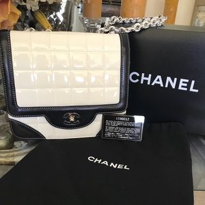 Authentic Chanel Chocolate Bar Bag Vintage